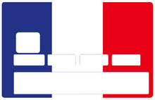 Laden Sie das Bild in die Galerie, französische Flagge - Kreditkartenaufkleber