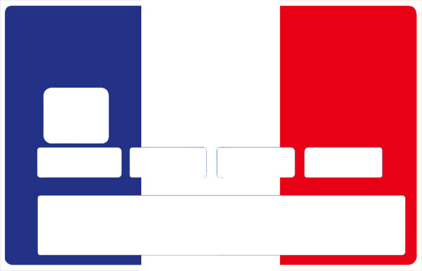 Drapeau Français- sticker pour carte bancaire