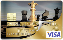Upload image to gallery, chess - credit card sticker