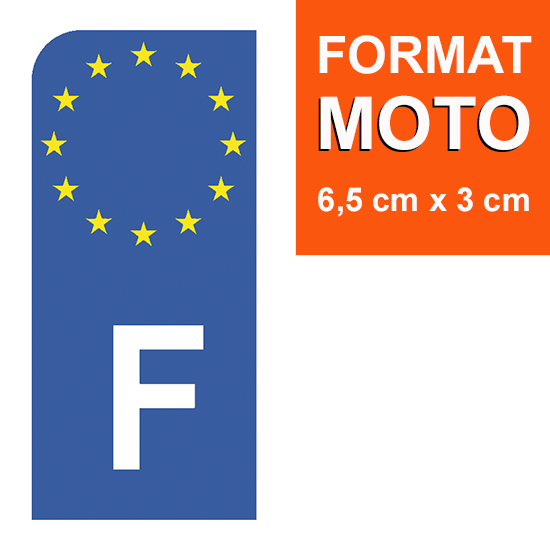 Stickers pour plaque d'immatriculation AUTO EUROBAND - F