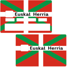 Upload the image to the gallery, Euskal Herria, the Basque country - credit card sticker