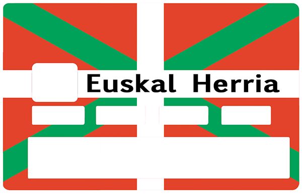 Euskal Herria, le pays Basque- sticker pour carte bancaire