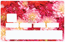 Charger l&#39;image dans la galerie, Fleurs rouges- sticker pour carte bancaire
