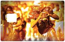 Upload image to gallery, American Football - credit card sticker