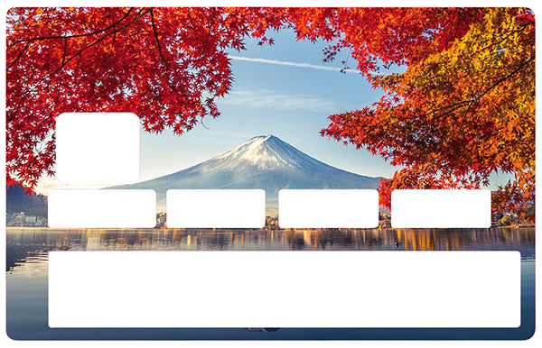 Mont Fujiyama - sticker pour carte bancaire