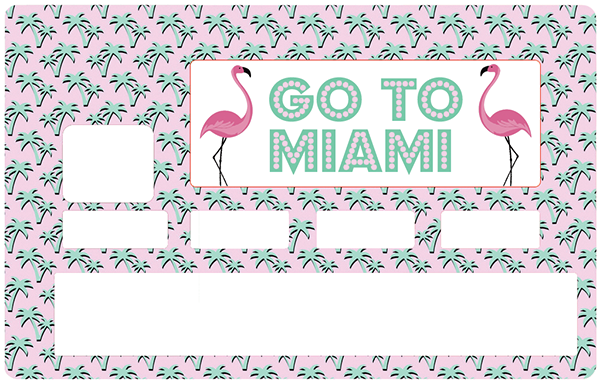 Go to Miami- sticker pour carte bancaire