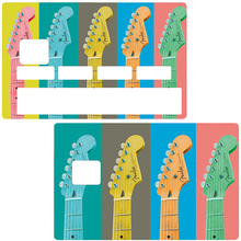 Load the image in the gallery, Guitars- sticker for credit card