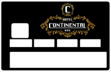 Subir imagen a la galería, Hotel Continental, Nueva York - pegatina de tarjeta de crédito