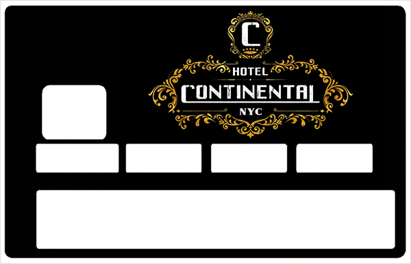 Hotel Continental, New York - sticker pour carte bancaire