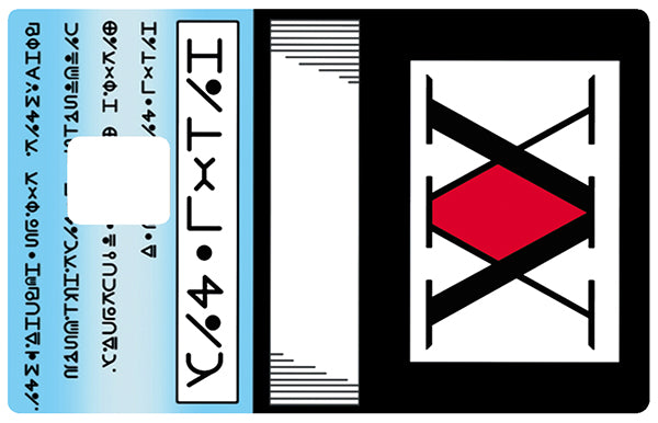 Tribute to Hunter X Hunter, édition limitée 100 ex. - sticker pour carte bancaire, format US