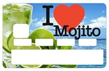 Charger l&#39;image dans la galerie, I love MOJITO- sticker pour carte bancaire
