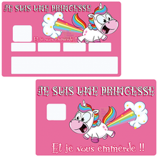 Charger l&#39;image dans la galerie, Je suis une Princesse.. - sticker pour carte bancaire
