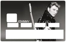 Laden Sie das Bild in die Galerie, Tribute to Johnny Hallyday N&B, bearbeiten. limitiert auf 300 Exemplare - Kreditkartenaufkleber