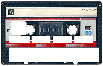 Cassette audio, K7- sticker pour carte bancaire