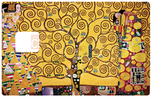 Cargue la imagen en la galería, Klimt, el árbol de la vida - pegatina de tarjeta de crédito