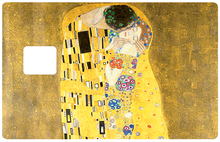 Charger l&#39;image dans la galerie, Le baiser de Gustav Klimt - sticker pour carte bancaire
