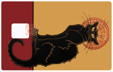 Charger l&#39;image dans la galerie, Le chat noir - sticker pour carte bancaire
