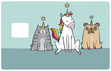 Load the image in the gallery, Unicorns exist! - credit card sticker
