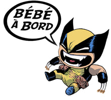 Upload image to gallery, Sticker, Baby on board! baby wolverine