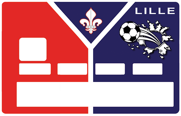 Football, Lille- sticker pour carte bancaire