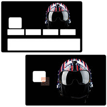 Загрузить изображение в галерею, Шлем пилота - наклейка для кредитной карты