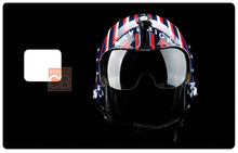 Upload image to gallery, Pilot helmet - credit card sticker