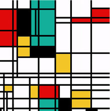 Upload the image to the gallery, Homage to Mondrian