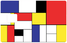 Charger l&#39;image dans la galerie, Tribute to Mondrian, édition limitée 300 ex - sticker pour carte bancaire, 2 formats de carte bancaire disponibles
