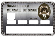 Charger l&#39;image dans la galerie, Monnaie de singe - sticker pour carte bancaire
