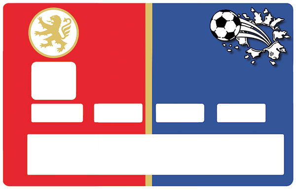 Football, Lyon- sticker pour carte bancaire