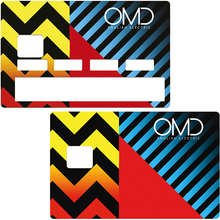 Bild zur Galerie hochladen, OMD – Bankkartenaufkleber