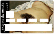 Charger l&#39;image dans la galerie, L&#39;origine du monde , Courbet - sticker pour carte bancaire
