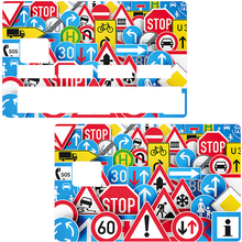 Upload image to gallery, Traffic signs - credit card sticker