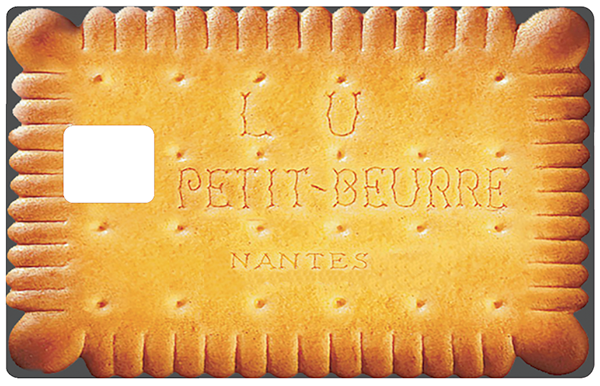 Petit beurre - sticker pour carte bancaire
