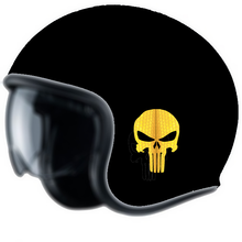Load the image in the gallery, Skull, 2 RETRO-REFLECTIVE sticker for helmet, motorcycle, car, bicycle, scooter...