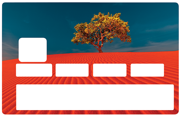 Sable Rouge - sticker pour carte bancaire