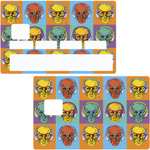 Load the image in the gallery, DJ SKULL- sticker for credit card
