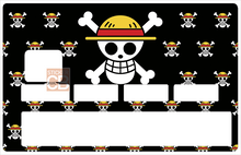 Upload Image to Gallery, Skull, Bones and Hat - Credit Card Sticker