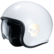 Charger l&#39;image dans la galerie, Skull, 2 Stickers RÉTRO-RÉFLÉCHISSANT pour casque, moto, auto, vélo, trottinette...
