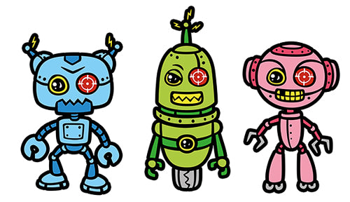3 robots méchants