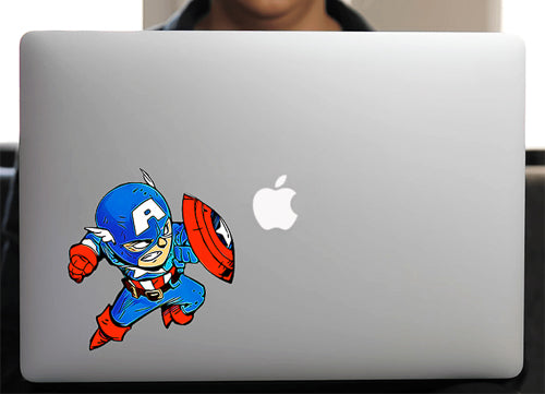 Sticker Little Capt America