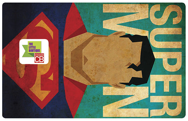Superman usé - sticker pour carte bancaire