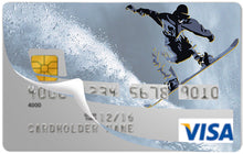 Charger l&#39;image dans la galerie, SNOWBOARD - sticker pour carte bancaire
