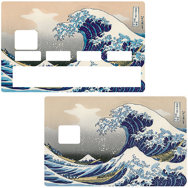 La Grande Vague de Kanagawa de Hokusai - sticker pour carte bancaire –  STICKERCB
