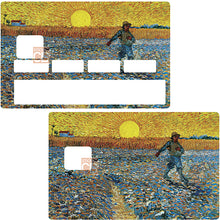 Load the image into the gallery, Van Gogh's sower - credit card sticker