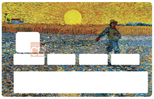 Cargue la imagen en la galería, el sembrador de Van Gogh - pegatina de tarjeta de crédito