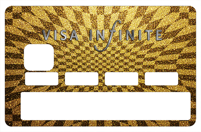Visa Infinite Gold - sticker pour carte bancaire