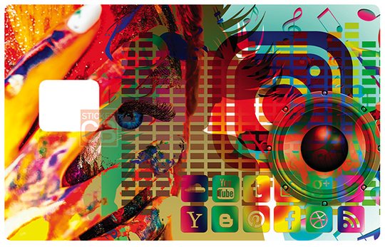 WILD GLOBAL WEB - sticker pour carte bancaire