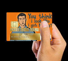 Subir imagen a la galería, ¿tengo dinero? - pegatina de tarjeta de crédito, 2 formatos de tarjeta de crédito disponibles