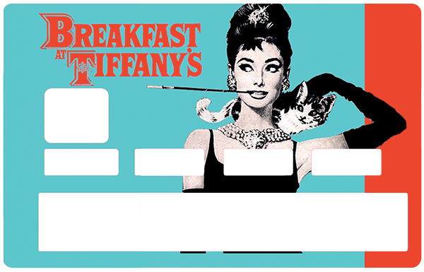 Audrey Hepburn- sticker pour carte bancaire